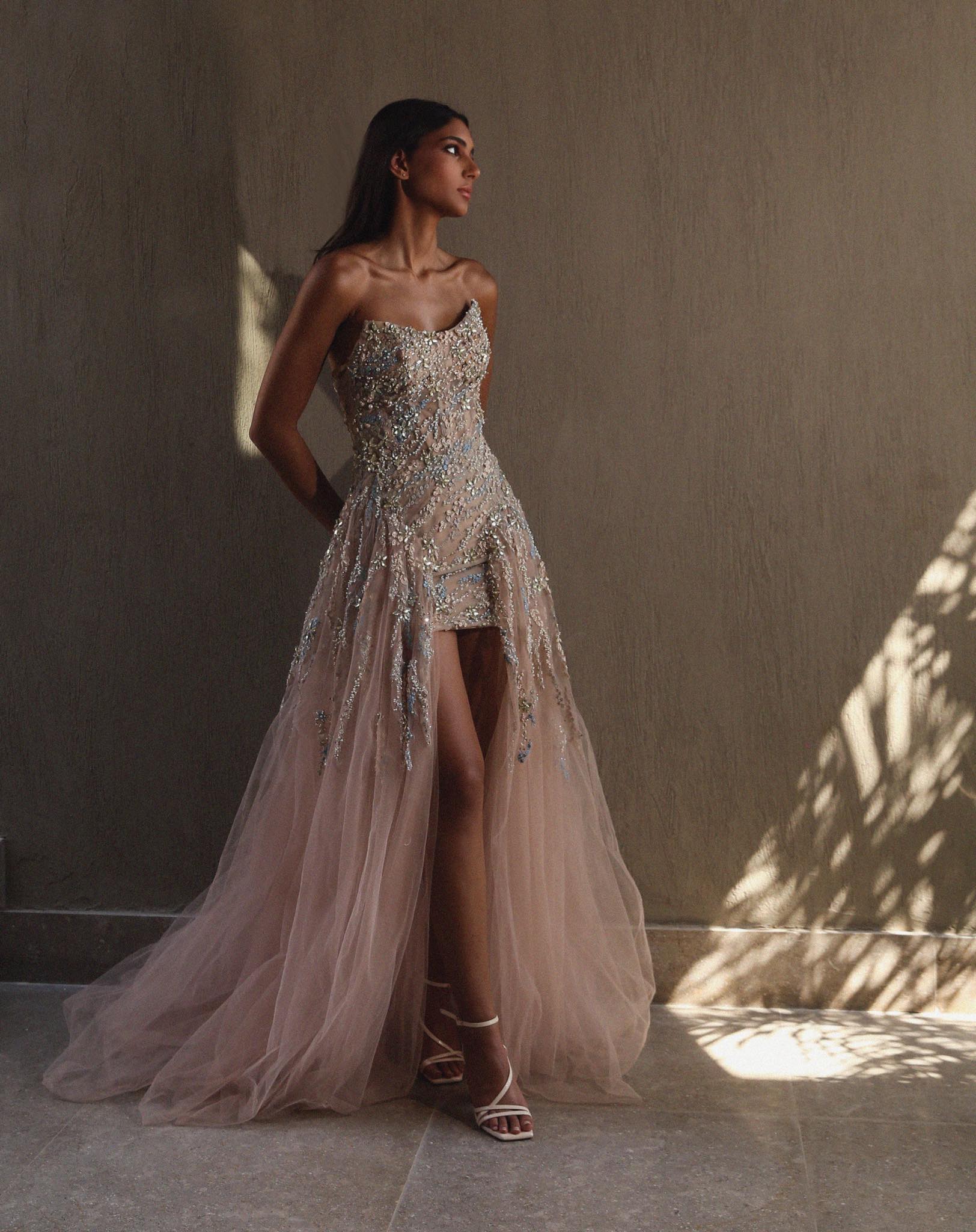 Pink dress with clearance diamonds