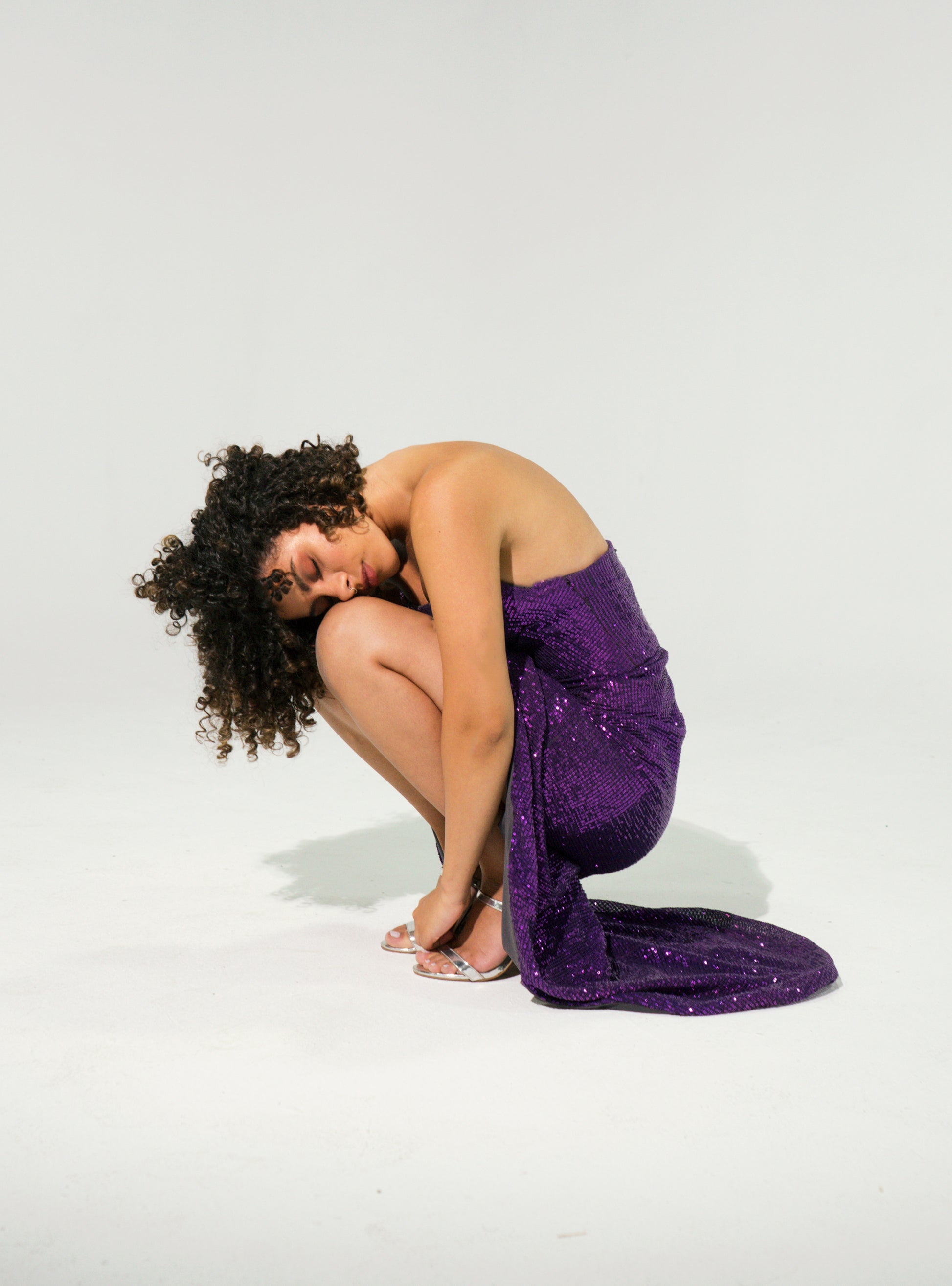 90s disco dress 90s Amethyst Disco Dress